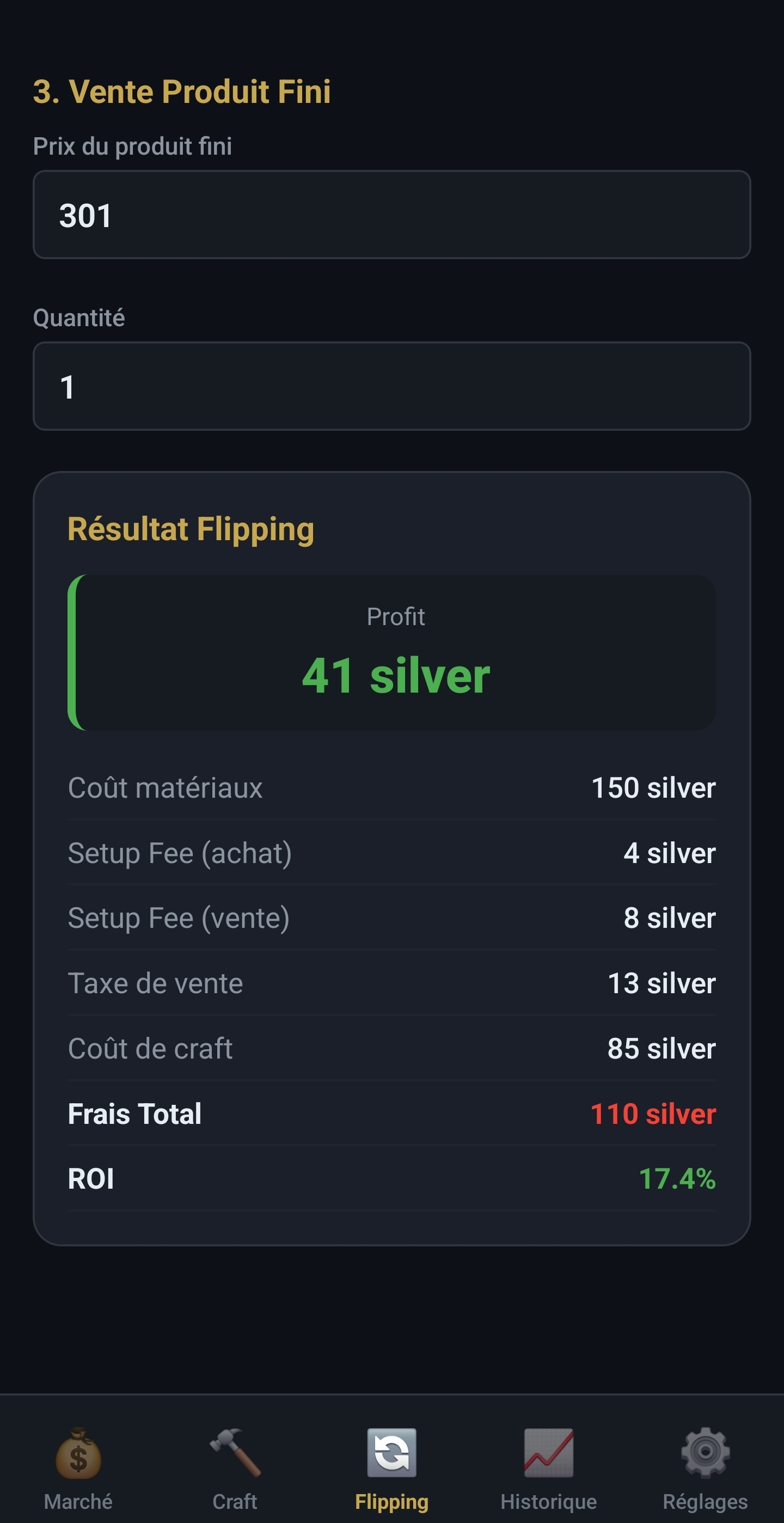 Résultat Flipping
